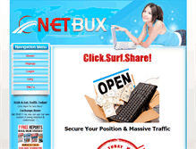 Tablet Screenshot of netbux.com
